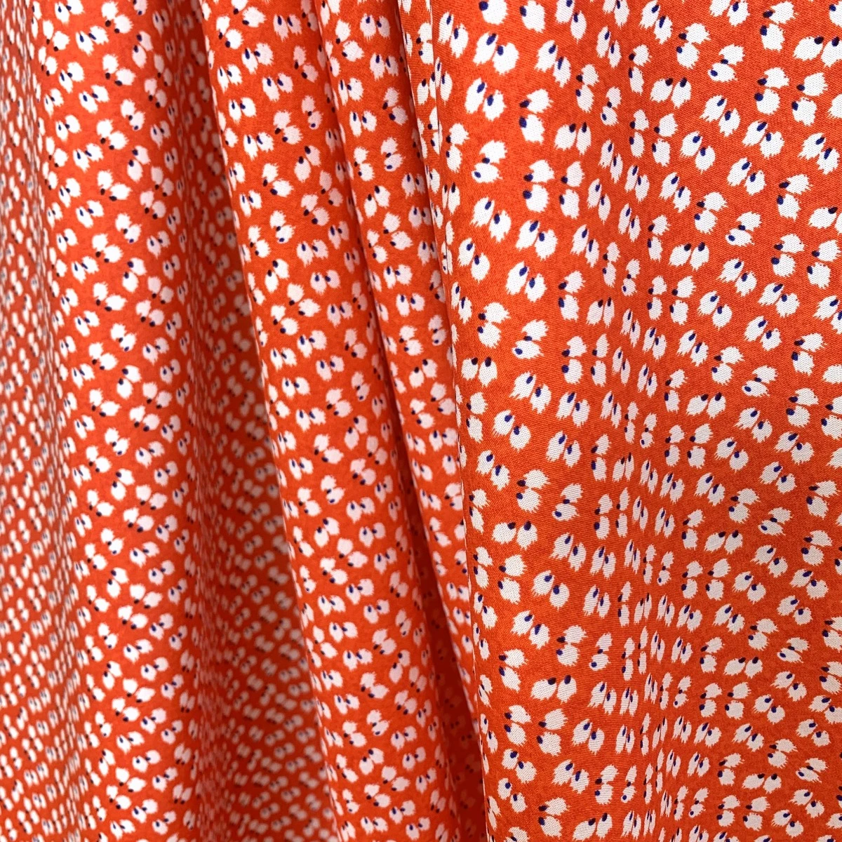 Challis - Flame Red Leaf 4 Challis - Flame Red Leaf - Image 2