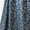Challis - Floral Colourscene 2 Challis - Floral Colourscene -Croft Mill Store challis floral colourscene blue floral viscose hight twist challis printed fabric long close up drape fabric photo custom 2
