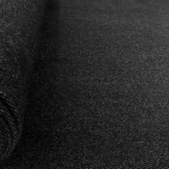 British Wool - Charcoal Charm 9 British Wool - Charcoal Charm -Croft Mill Store charcoal charm wool grey yorkshire coating fabric roll