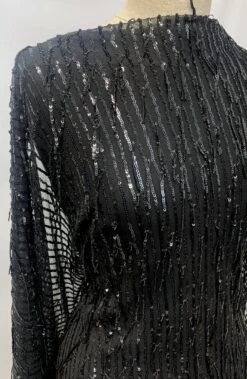 Charleston 18 Charleston -Croft Mill Store charleston black sequin knitted stretch fabric m1