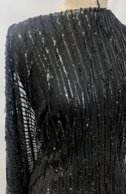 Charleston 19 Charleston -Croft Mill Store charleston black sequin knitted stretch fabric m1 gallery