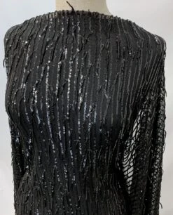 Charleston 21 Charleston -Croft Mill Store charleston black sequin knitted stretch fabric m3 gallery