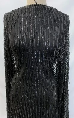 Charleston 22 Charleston -Croft Mill Store charleston black sequin knitted stretch fabric m4
