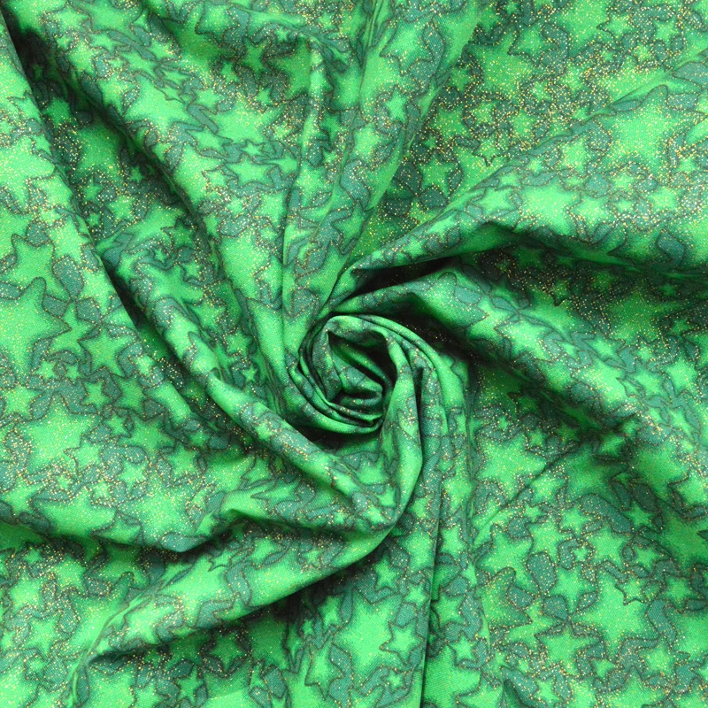 Remnant - Christmas Craft – Glitter Stars – Green (2.2m) 3 Remnant - Christmas Craft – Glitter Stars – Green (2.2m)