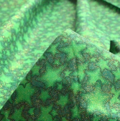 Remnant - Christmas Craft – Glitter Stars – Green (2.2m) 6 Remnant - Christmas Craft – Glitter Stars – Green (2.2m) -Croft Mill Store christmas cotton all the stars green christmas star fabric cud