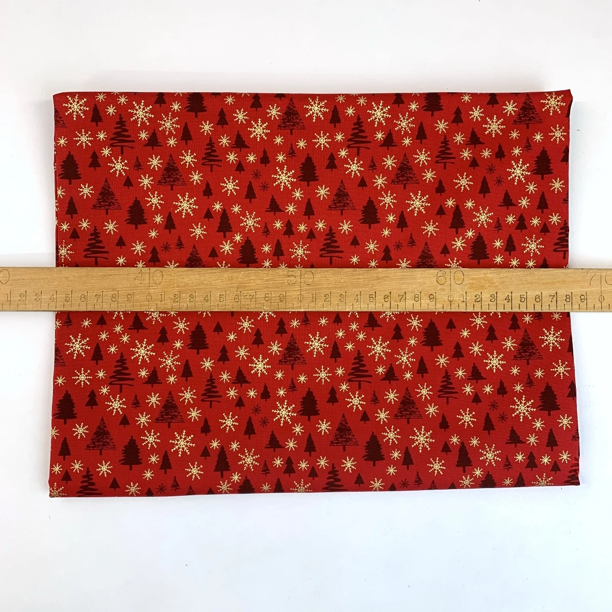 Christmas Cotton - Winter Forest - Red 4 Christmas Cotton - Winter Forest - Red - Image 2