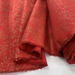 Christmas Cotton - Holly - Red