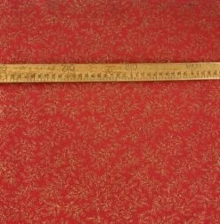 Christmas Cotton - Holly - Red 5 Christmas Cotton - Holly - Red -Croft Mill Store christmas craft red holly cotton fabric holly red gold scale