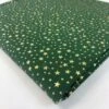 Christmas Cotton - Gilt Star Green 2 Christmas Cotton - Gilt Star Green -Croft Mill Store christmas gilt star green metallic stars fold