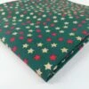 Christmas Cotton - Glitter Stars 2 Christmas Cotton - Glitter Stars -Croft Mill Store christmas glitter stars green metallic stars fold