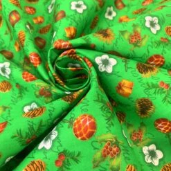 Stof Fabric - Christmas Acorn 8 Stof Fabric - Christmas Acorn -Croft Mill Store christmas green acorn cotton christmas fabric cud