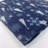 Christmas Cotton - Scandi Tree - Navy 2 Christmas Cotton - Scandi Tree - Navy -Croft Mill Store christmas scandi tree navy blue white trees snowflakes fold