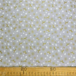 CC - Christmas Mist 7 CC - Christmas Mist -Croft Mill Store christmas cotton fabric craft shirting grey gold cc mist ruler