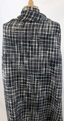Palermo - Seattle 10 Palermo - Seattle -Croft Mill Store chunky black and white tweed jacketing coating fabric drape
