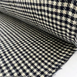 Classic Combo 7 Classic Combo -Croft Mill Store classic combo navy cream check wool suiting fabric roll