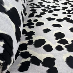 Copycat 9 Copycat -Croft Mill Store copycat animal print grey black viscose jersey dressmaking fabric roll