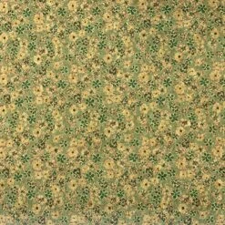 Cork - Maddison - Green 7 Cork - Maddison - Green -Croft Mill Store cork maddison green craft fabric metallic floral pattern