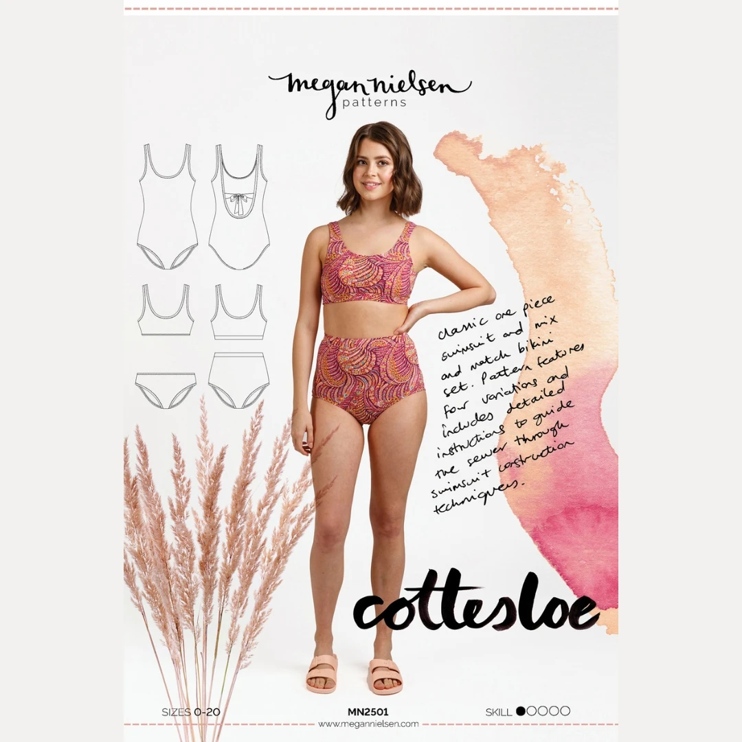 Megan Nielsen - Cottesloe Swimsuit & Bikini Pattern (Sizes 0-20) 3 Megan Nielsen - Cottesloe Swimsuit & Bikini Pattern (Sizes 0-20)