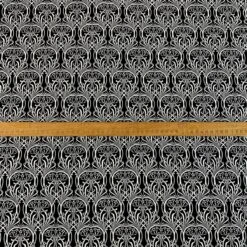 Cotton Canvas - Art Noveau - Black/White 7 Cotton Canvas - Art Noveau - Black/White -Croft Mill Store cotton canvas art noveau black white ruler photo custom