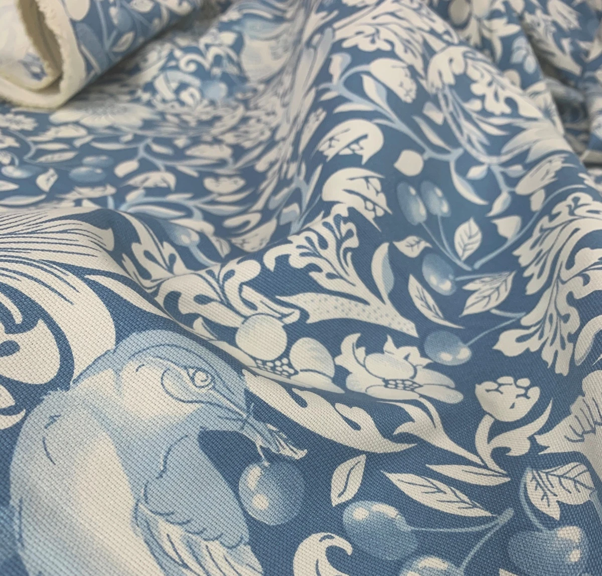 Cotton Canvas - Cherry Thief 3 Cotton Canvas - Cherry Thief