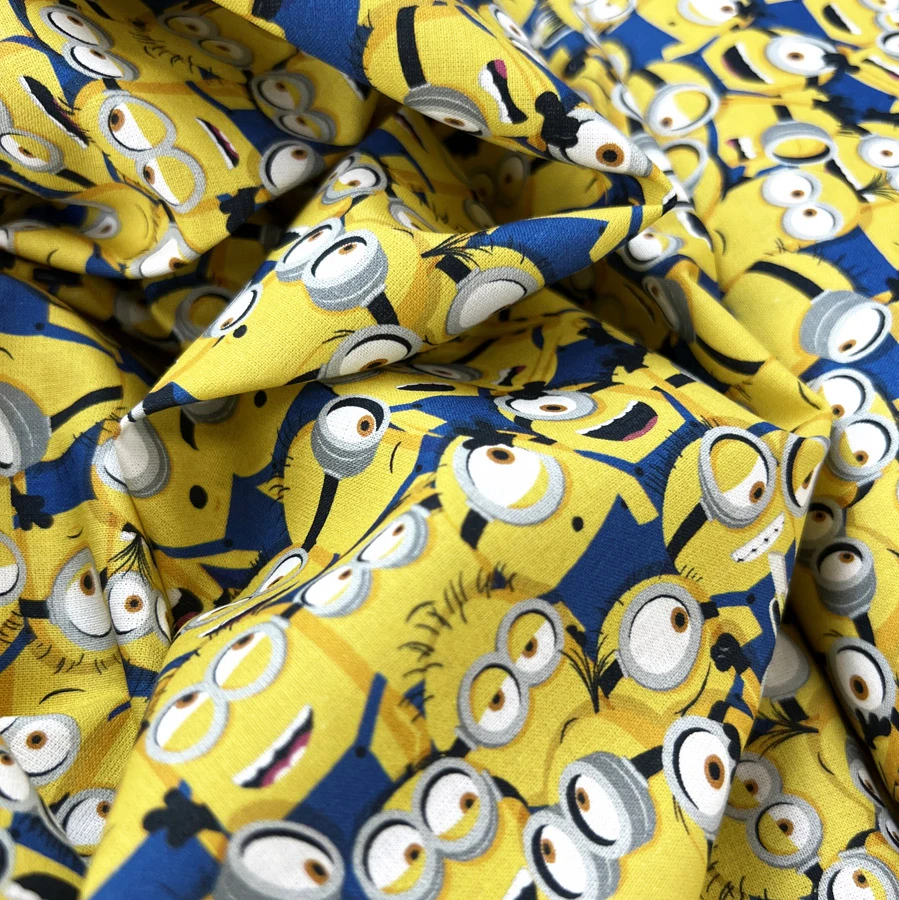 Cotton Print - Minion Crowd 4 Cotton Print - Minion Crowd - Image 2