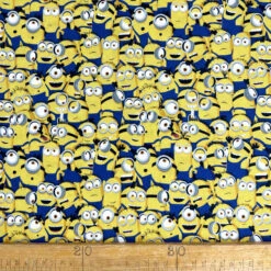 Cotton Print - Minion Crowd 9 Cotton Print - Minion Crowd -Croft Mill Store cotton craft fabric despicable me print minion crowd ruler