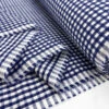 Proper Seersucker - Royal Check 2 Proper Seersucker - Royal Check -Croft Mill Store cotton dress fabric proper seersucker royal check fold