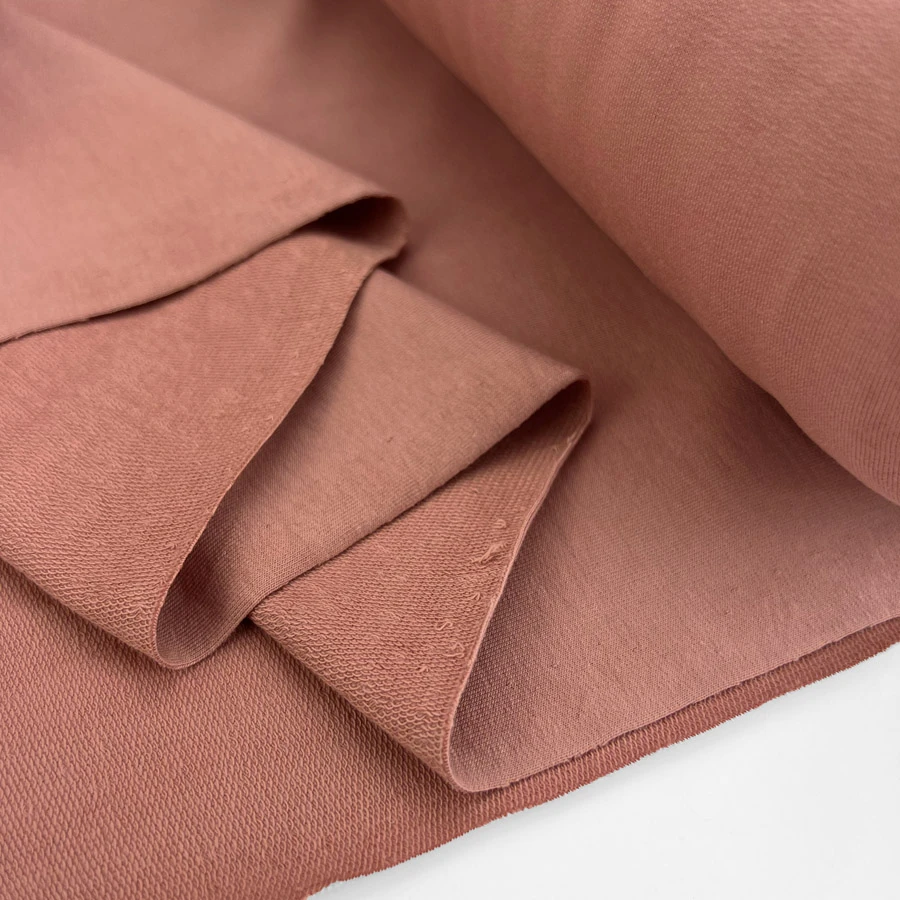 Organic Plain French Terry - Rose 4 Organic Plain French Terry - Rose - Image 2