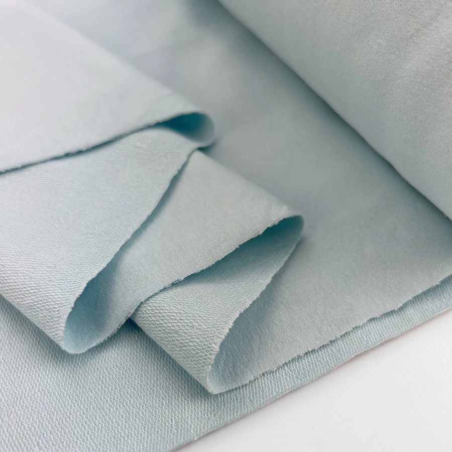 Organic Plain French Terry - Sky 5 Organic Plain French Terry - Sky - Image 3