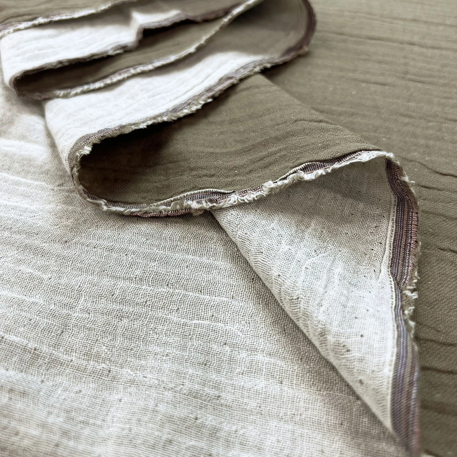 Double Gauze Uni - Khaki 2 Double Gauze Uni - Khaki