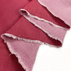 8oz Denim Mix - Red -Croft Mill Store cotton nylon denim mix fabric red fold