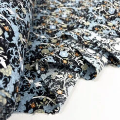 Poplin Styles - Blue Thistle 6 Poplin Styles - Blue Thistle -Croft Mill Store cotton poplin fabric floral print styles blue thistle roll