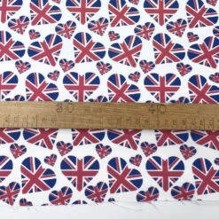 Queen Of Hearts 8 Queen Of Hearts -Croft Mill Store cotton poplin union jack hearts ruler