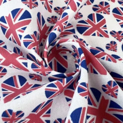 Queen Of Hearts 9 Queen Of Hearts -Croft Mill Store cotton poplin union jack hearts twist