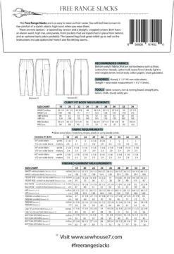 Sew House Seven - Free Range Slacks Pattern (Sizes 18-34) 5 Sew House Seven - Free Range Slacks Pattern (Sizes 18-34) -Croft Mill Store curvy free range slacks pattern by sew house seven back