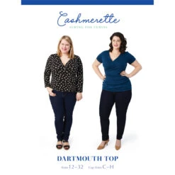 Cashmerette - Dartmouth Top Sewing Pattern (Sizes 12-32)