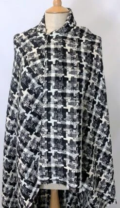Mono Tweed 8 Mono Tweed -Croft Mill Store designer look check black cream white boucle gallery