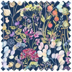 Voyage - Hedgerow Navy Morlich Cotton 11 Voyage - Hedgerow Navy Morlich Cotton -Croft Mill Store df210098 hedgerow navy swatch 2