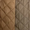 Brassed Off -Croft Mill Store diamond quilted polyester lined fabric copper brassed off