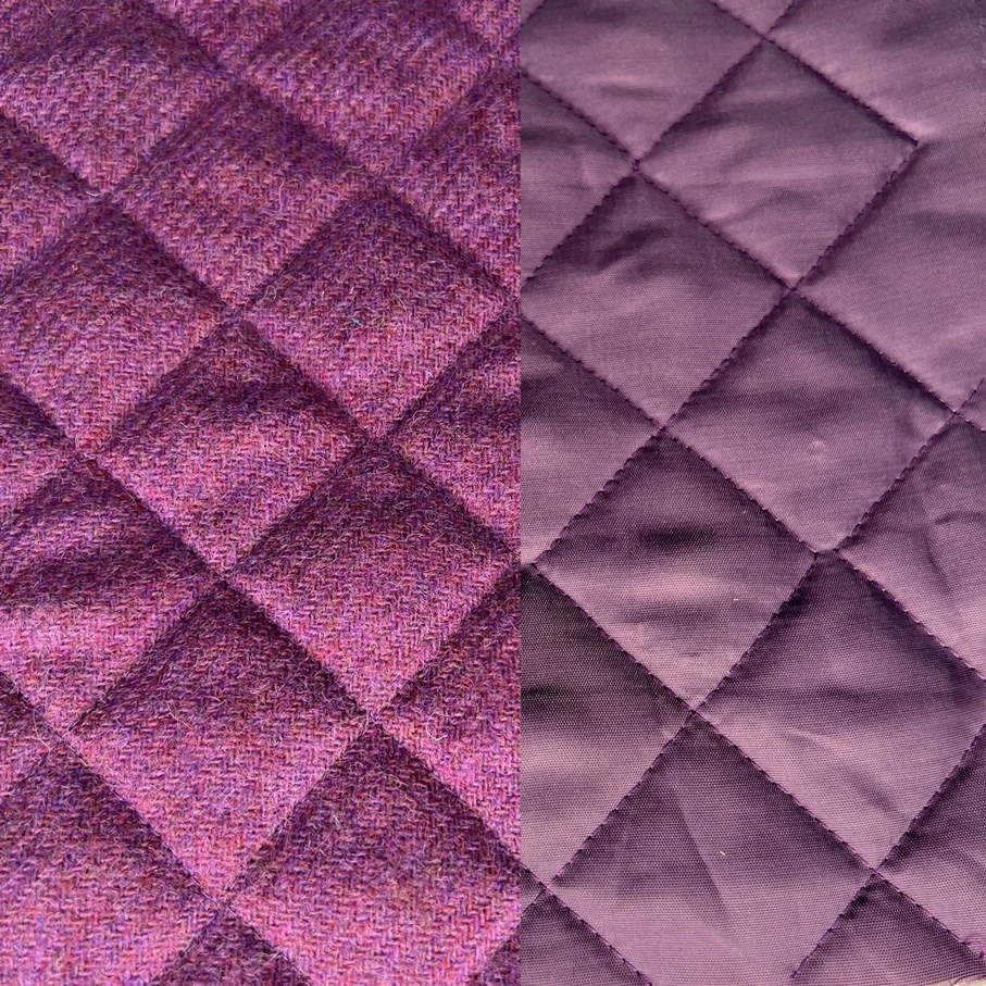 Wool Quilting Fabric - Grape 3 Wool Quilting Fabric - Grape