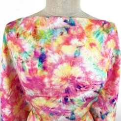 Festival - Beat Herder 9 Festival - Beat Herder -Croft Mill Store digital viscose dress fabric pink tie dye festival beatherder chest