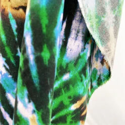 Festival - Download - Green 11 Festival - Download - Green -Croft Mill Store digital viscose dress fabric tie dye festival download green hang