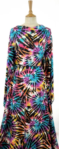 Festival - Download - Purple 13 Festival - Download - Purple -Croft Mill Store digital viscose dress fabric tie dye festival download purple dress