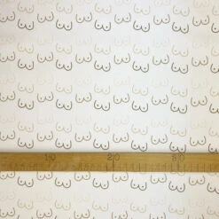 Love Boobies 8 Love Boobies -Croft Mill Store digitally printed breasts cotton dress fabric love boobies ruler