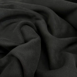 Double Sided Stretch Fleece - Black