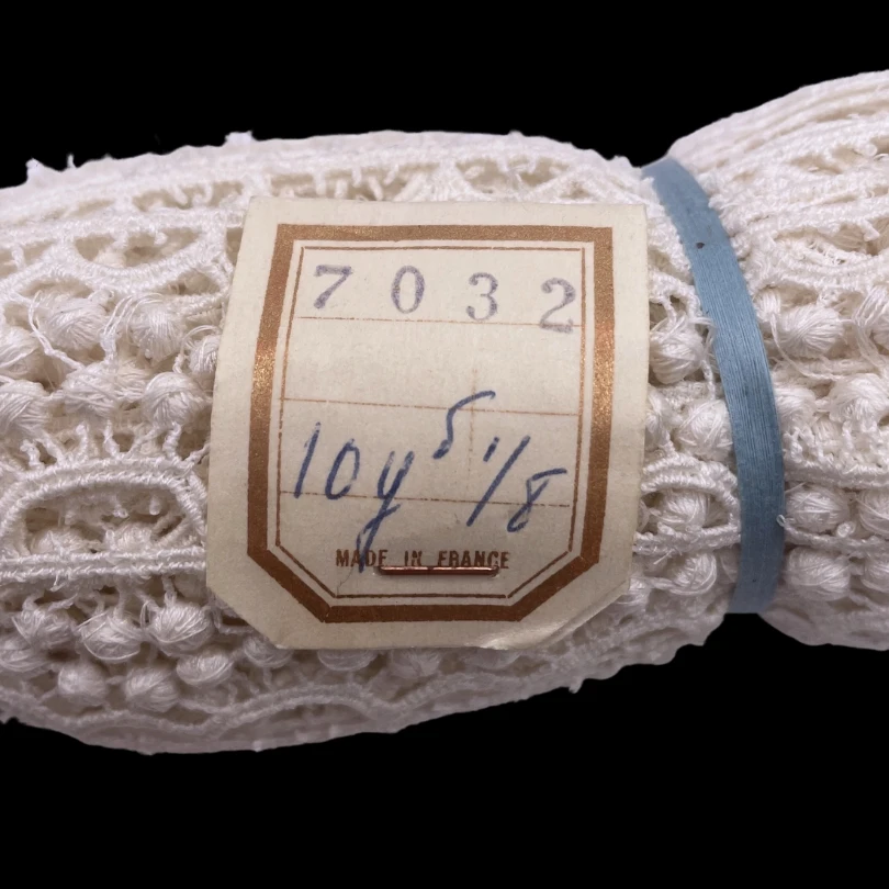 Embroidered French Lace Trim - Off White 6 Embroidered French Lace Trim - Off White - Image 4