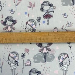 Fairy Jersey – Grey 9 Fairy Jersey – Grey -Croft Mill Store fairy jersey grey cotton elastane oeko tex 100 jersey fabric s