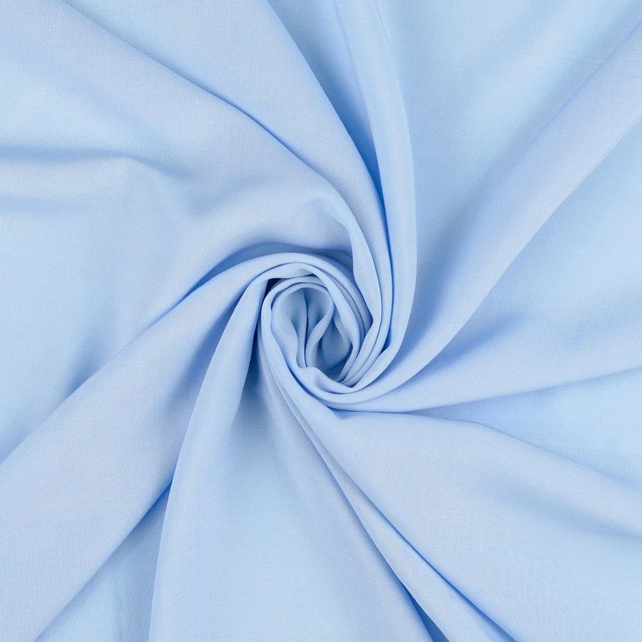 Fine Viscose Plain - Sky 3 Fine Viscose Plain - Sky