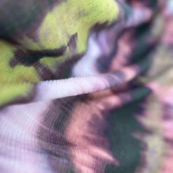 Fiona - Rhubarb 9 Fiona - Rhubarb -Croft Mill Store fiona rhubarb polyester pleated tie dye printed dress fabric