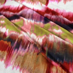 Fiona - Volcano 8 Fiona - Volcano -Croft Mill Store fiona volcano polyester pleated tie dye printed dress fabric
